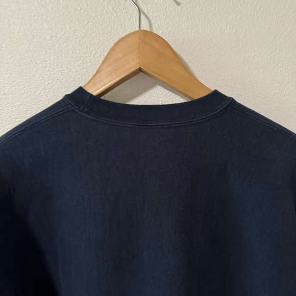 Syracuse University M.J. Soffe Crew Sweatshirt Navy Orange Spellout Midweight-XL - Picture 7 of 10